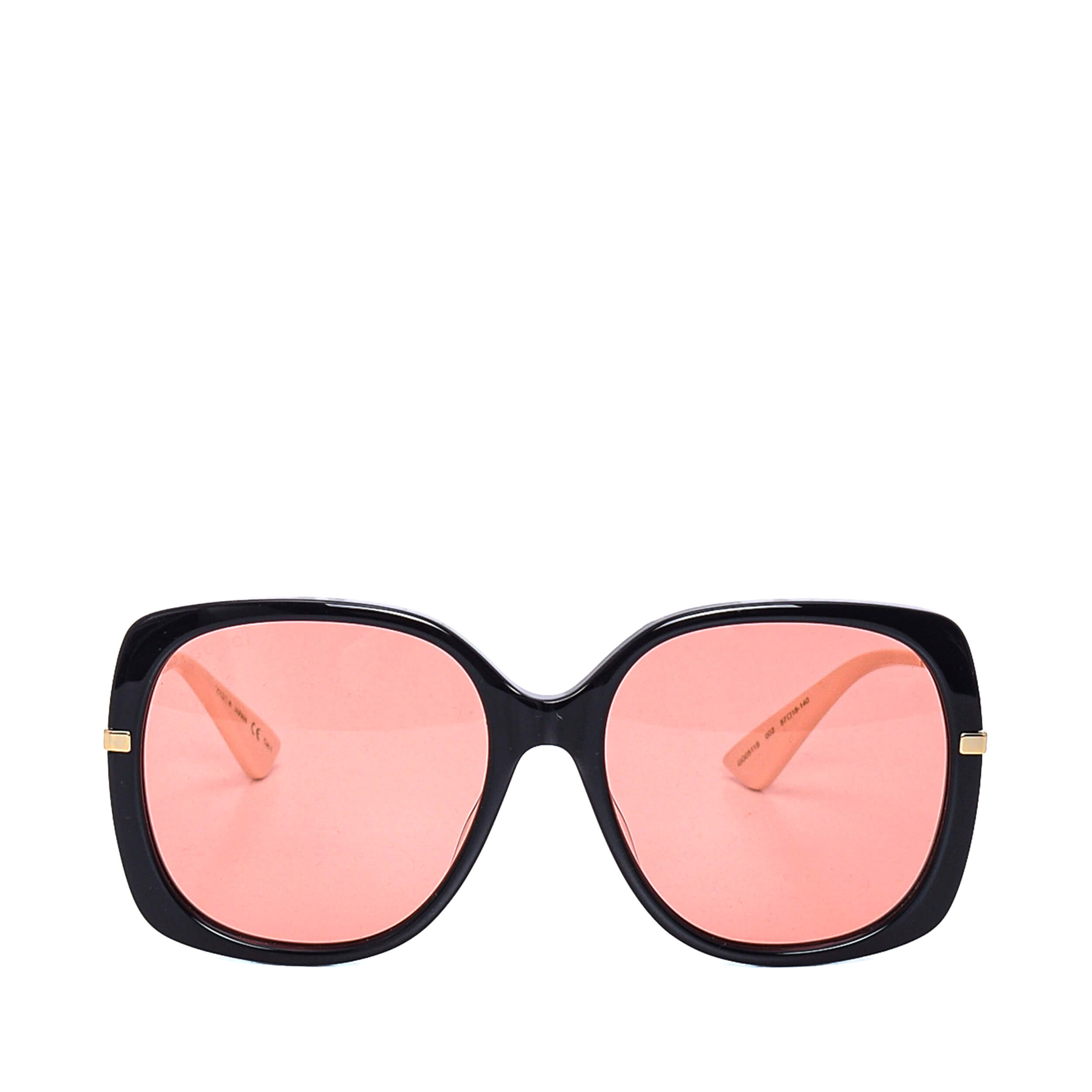 Gucci - Black&Orange Acetate Sunglasses